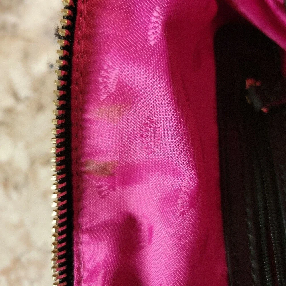 Juicy Couture Tweed Purse Small Tote Bag With Lip Embellishment Clueless Y2K